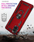 Military Grade Drop Impact for Samsung Galaxy A71 5G Case 360 Metal Rotating Ring Kickstand Holder Armor Heavy Duty Shockproof Case for Samsung Ga...