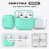 R-fun Compatible with AirPods 3 Case Cover, Silicone Protective Accessories Skin with Keychain Compatible with Apple AirPod 3rd Generation 2021 fo...