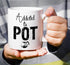 Retreez Funny Mug - Addicted to Pot, Weed 11 Oz Ceramic Coffee Mugs - Funny, Sarcasm, Sarcastic, Motivational, Inspirational birthday gifts for fr...