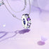925 Sterling Silver Beads for Bracelets & Necklaces, Cute Purple Charms Stopper Clasp Locating Buckle for Bracelets, Retro Shaped Birthday Graduat...