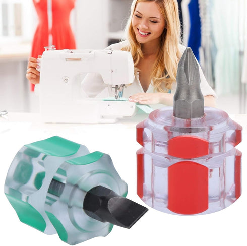 20Pcs Sewing Machine Screwdriver Mini Short Screwdriver Flat Head and Cross Head Screwdriver DIY Sewing Tool for Sewing Machine Repair Accessories...