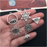 12Pieces All kinds of Vintage Silver Plated Eye of Horus Pendant DIY for Earrings Necklace Bracelet Jewelry Making and Crafting Supplies...