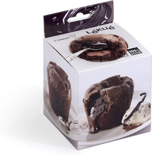Lekue Silicone Molten Lava Cake Mold, Set of 6...
