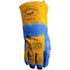 Caiman Premium Split Cowhide MIG/Stick Welding Gloves, Wool Lining, Kontour, Kevlar, Blue/Gold, Large (1512)...