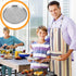 Kichvoe Stainless Steel Pizza Pan: Round Pizza Tray 8 Inch Pizza Baking Sheet Crisper Pan Serving Plate Oven Bakeware for Pizza Pie Flat Bread...