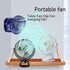 Portable Clip on Fan with 5-Speed Digital Display, 360° Rotation, Quiet Personal Cooling Small Table Fan, Battery Operated for Home Office, Stroll...