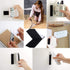 BRAVESHINE Strong Adhesive Picture Hanging Strips - Black Industrial-Strength Reclosable Hook and Loop Strips - 12 Sets 1.2x4inch Double Sided Wal...