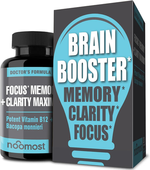 Brain Supplement for Focus, Memory, Clarity, Energy Work as Caffeine Brain Booster for Memory & Focus for Brain Fog, Brain Boost & Brain Support (...
