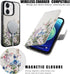 LUMARKE Designed for iPhone 12 Wallet Case, iPhone 12 Pro Case - Flip Folio Cover - 4 Card Slots Holder - Leather Magnetic Kickstand - Shockproof ...