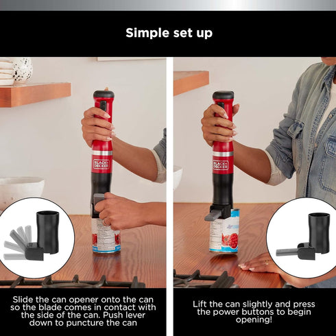 BLACK+DECKER Kitchen Wand Attachment Electric Can Opener (BCKM101CN)...