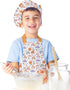 Kids Apron With Pocket & Chef Hat - Water Resistant Toddler Apron...