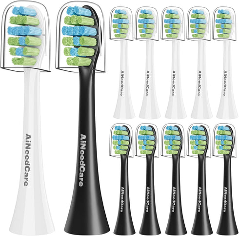 Toothbrush Replacement Heads Compatible with 7AM2M AM101/AM105 Electric Toothbrush, 12 Pack Soft Brush Bristles...