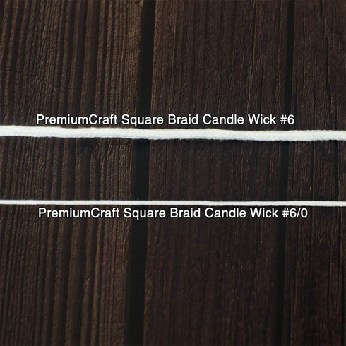 Square Braid Cotton Candle Wick - #6...
