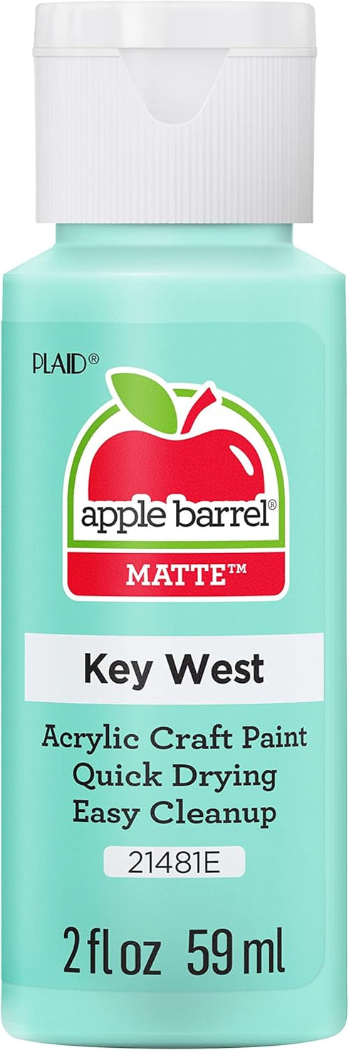 Apple Barrel Acrylic Paint in Assorted Colors (2 oz), 21481, Key West...