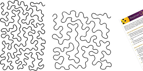 Quilting Creations Stencils for Machine and Hand Quilting - 2 Quilting Stencils for Background Patterns | Stipple, Large Stipple Plastic Quilt Ste...