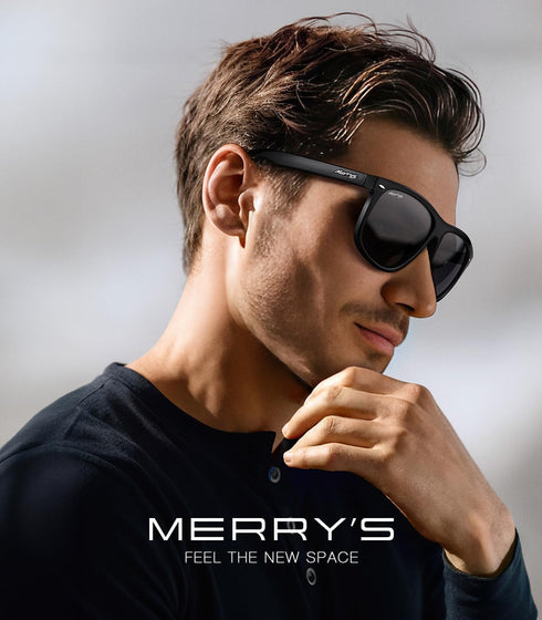 MERRY'S Men's Oversized Square Polarized Sunglasses for Driving Fishing Golfing UV400 Protection S8147...