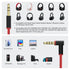 Replacement Audio Cable Cord Wire with in-line Microphone and Control Compatible with Beats Solo 2 Solo 3, Studio 3, Pro, Detox, Wireless, Mixr, E...