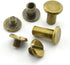 90 Sets Bronze Chicago Screws Assorted Kit Screw Posts Metal Accessories Nail Rivet Chicago Button for DIY Leather Decoration Bookbinding Slotted ...