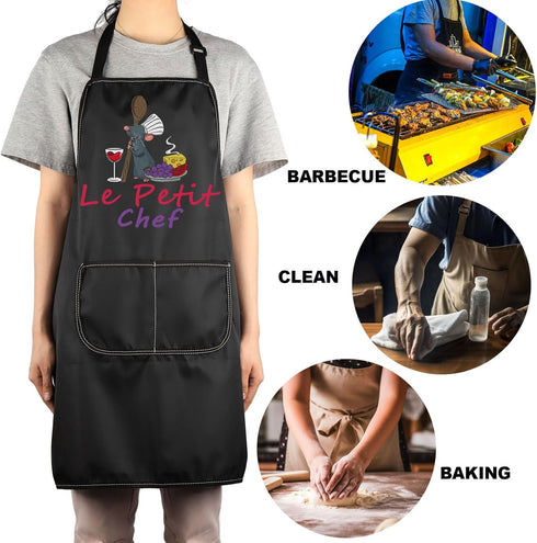 Rat Chef Kitchen Apron Rat Chef Gifts Le Petit Chef Adjustable Apron For Cooking Baking Grilling...