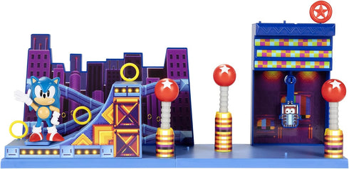 Sonic The Hedgehog Action Figures 2.5" Studiopolis Zone Playset...