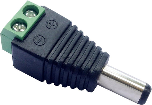 10 Male 12v DC Power Jack Adapter Connector for Led Strip CCTV Camera...