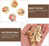Ornament Crafts 100pcs Flower Glass Buttons 2 Holes Wooden Sewing Buttons DIY Clothing Sewing Supplies for DIY Project Crafts (Mixed Styles) 20MM ...