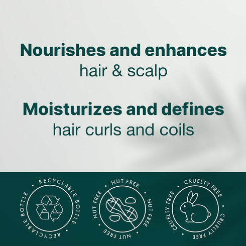 ALODIA Moisturize & Define Curling Cream Gel - 8 oz - Buildable Hold Cream Gel for Curly Hair with Safflower Oil & Jojoba Oil - Nut-Free Formula f...