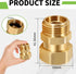 Boltigen Garden Hose Swivel Connector, 3/4GHT Garden Hose Swivel Fitting, 360 Degree Male to Female Hose Adapter for Outdoor...
