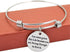 3PCS Stainless Steel Inspirational Charm Bracelets Jewelry Set Engraved Message Motivational Expendable Bangles for Women Girls...