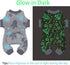 Small Dog Pajamas Dog Pajamas for Small Dogs, Glow in Dark Tie Dye Unicorn Dog Sweater, Super Soft Velvet Material Chihuahua Yorkie Tiny Dog Cloth...