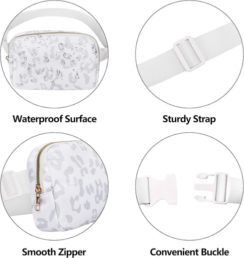 Fanny Pack Crossbody Bag for Women and Men, Belt Bag for Hiking Bum Bag with Adjustable Strap, Waist pack for Running Workout Sports Travel...