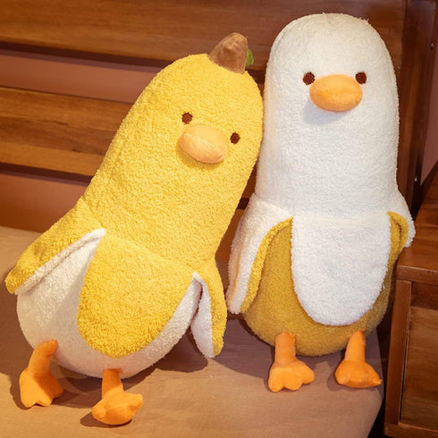 Banana Duck Plush Toy 19.6'',Cute Plushies Banana Stuffed Animal,Duck Plushie Long Banana Duck Plush Pillow,Funny Hugging Pillow Sleeping Cushion ...