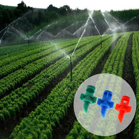 Micro Atomizing Garden Sprinkler Nozzle, 90/180/360 Degree Refraction Micro Water Spray Misting Nozzle for Garden Lawn Water Spray Misting Sprinkl...