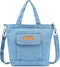 Small Denim Tote Bag for Women Hobo Shoulder Bag Casual Canvas Bag Crossbody Bag Large Capacity Purse Satchel...