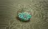 Bezelry 10 Pieces Hexagon Vine Flower Metal Shank Buttons. 20mm (3/4 inch) (Green Patina Varnished)...