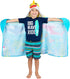 Franco Baby Shark Bath/Pool/Beach Soft Cotton Terry Hooded Towel Wrap, 24 in x 50 in, Kids...
