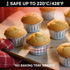 EUSOAR Aluminum Foil Silver Cupcake Liners, 50Pcs Disposable Muffin Liners, Baking Cups, Aluminum Cupcake Tip Pan Ramekin Holders, Little Pudding ...