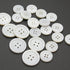White Genuine Mother of Pearl Buttons, 22PCS/Pack(16PCS 15MM+6PCS 20MM), Natural MOP Pearl Shell Bulk Buttons for DIY Sewing Crafts,Shirts, Suits ...