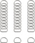 30Pcs 304 Stainless Steel Welded Heavy D-Rings for Hand DIY Accessories Hardware Bags Ring Dog Leashes Dee Ring (1/2inch)...