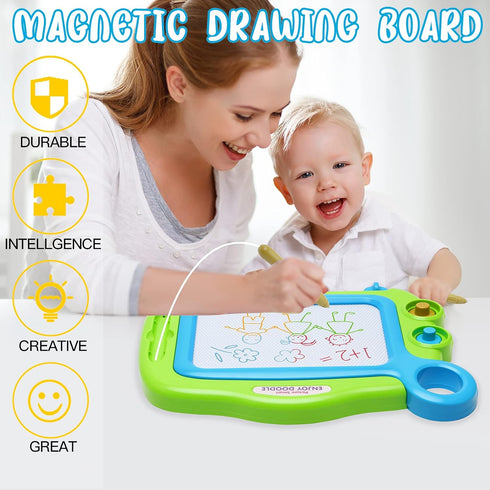 Toddler Toys for Girls Boys Age 1 2 3 4 Year Old,Magnetic Drawing Board,Erasable Writing Doodle Board for Kids,Gift for 1 2 Year Old Girl Travel T...