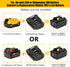 JYJZPB DM18M Battery Adapter with USB Charging Socket for Dewalt 20V Battery & Milwaukee M18 18V Lithium Battery Converter to Makita 18V BL1830 BL...