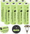 Ni-MH Rechargeable AA Batteries, AA 600mAh 1.2V Solar Batteries for Garden Landscaping Outdoor Solar Lights, String Lights, Pathway Lights (8 Pack...