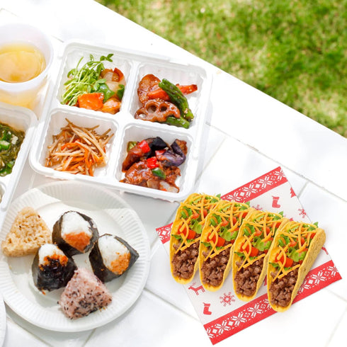 DOITOOL Disposable Cleaning Paper Towels: 2 Rolls Christmas Elk Snowflake Kitchen Wiping Rag House Cleaning Cloth Washcloth Towel Washable Roll Sh...