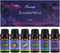 Essential Oils Set-Top 6 Organic Blends for Diffusers,Candle Making,Aromatherapy,Humidifiers,Gifts - Peppermint,TeaTree,Lavender,Eucalyptus,Lemong...
