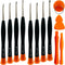 Screwdriver Set Compatible with iPhone Samsung Macbook, Phillips #000 1.5mm, P2 Pentalobe Screwdriver, Tri-point Y000, T2 T5 T6 Torx, Suction Cup,...