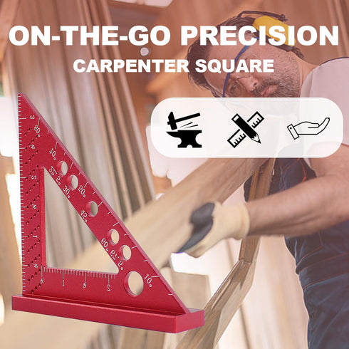 Small Carpenter Square, Woodworking Square Small, Small Triangle Square, 90 Degree Small Square Ruler, Woodworking Measuring Tool with Fixed Miter...