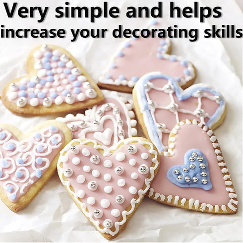 Cake Decorating Pen Tool Kit Pastry Bag DIY Cake Deco Tools Kit Pastry Icing Pen Piping Kit Bags(Blue)...