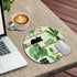 Cat Mouse Pad, Cute Small Mouse Pads for Desk, Round Travel Mousepad for Wireless Mouse Gaming Work Laptop, Plant Leave Mini Computer Mouse Mat, H...