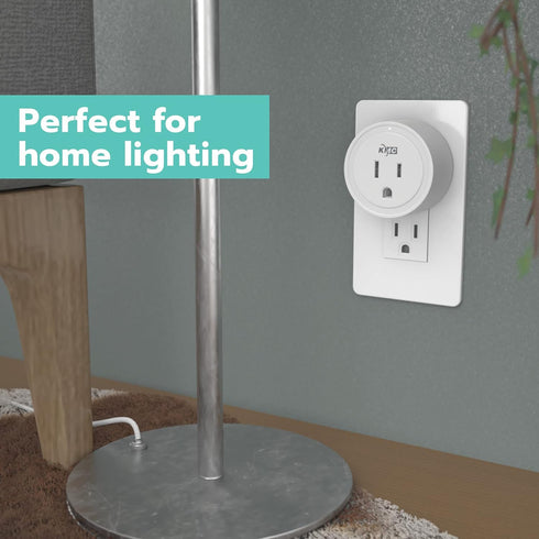 KMC Smart Plug Mini 4-Pack, Wi-Fi Outlets for Smart Home, Remote Control Lights and Devices from Anywhere, No Hub Required, ETL Certified, Works w...