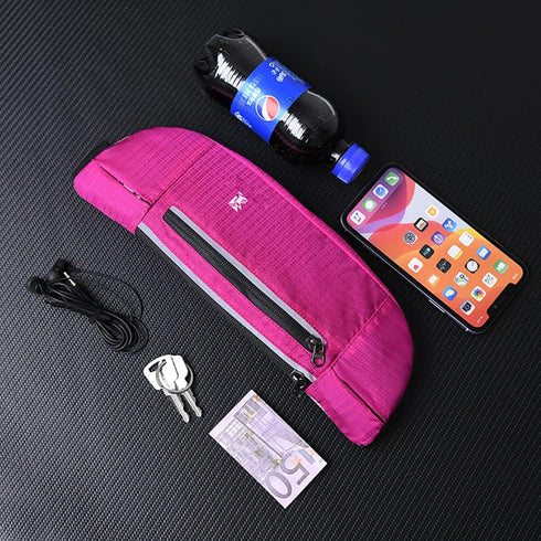 Peicees Fanny Pack with Water Bottle Holder Waist Bag for Men Women Water Resistant Lightweight Reflective Adjustable Running Belt Headphone Bag T...